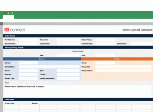 Download CSR Connect's Order Upload Template