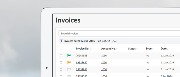 View and download your invoices and statements