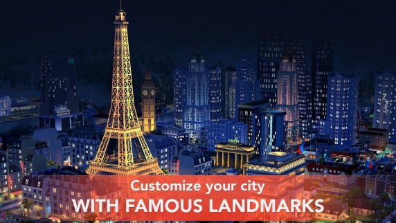 Customize your city with famous landmarks