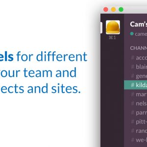 create slack channels for your team