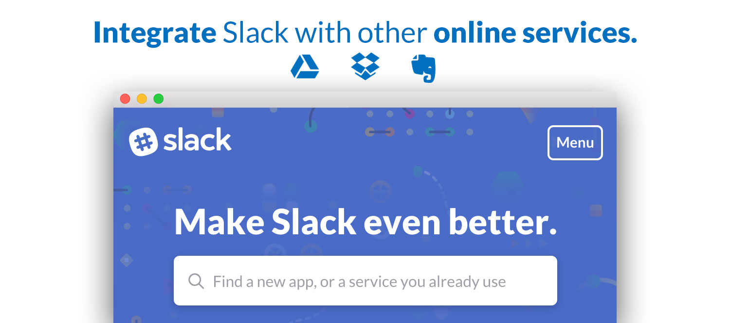 Integrate Slack with other online services